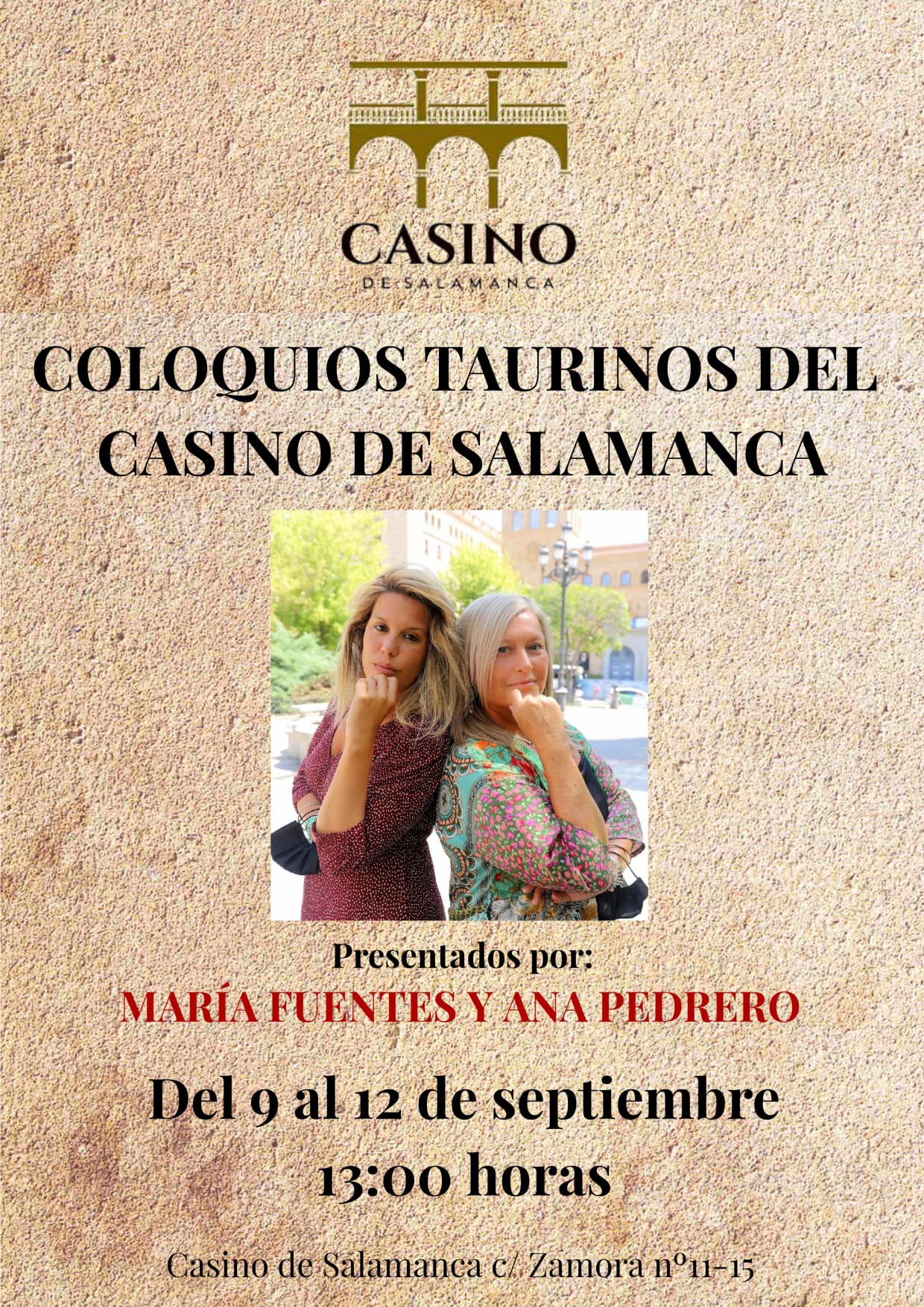 Los Aperitivos Taurinos regresan al Casino de Salamanca de la mano de Ana Pedrero y Mar&iacute;a Fuentes   | Imagen 1