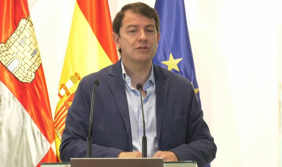 El presidente de la Junta de Castilla y León, Alfonso Fernández Mañueco, en la presentación del Plan en Toro (Zamora)