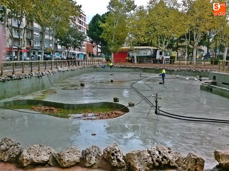 Foto 1 - El Ayuntamiento de Salamanca limpiará la próxima semana los estanques de Jesuitas y la Alamedilla