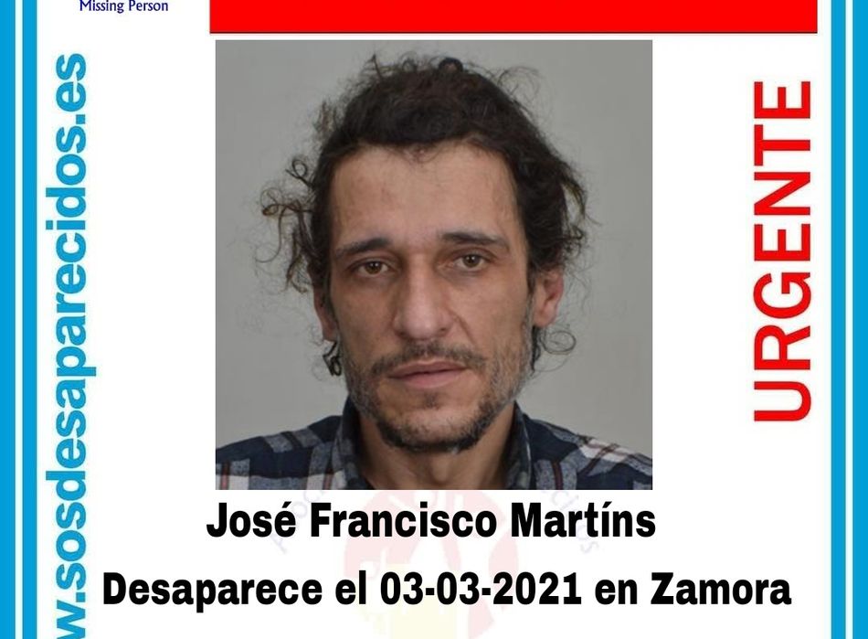 Foto 1 - SOS Desaparecidos alerta sobre la búsqueda de un hombre de 44 años en Zamora  
