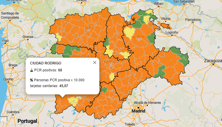 Foto 1 - Ciudad Rodrigo y su comarca alcanzan los 112 positivos por PCR en una semana, récord de la...