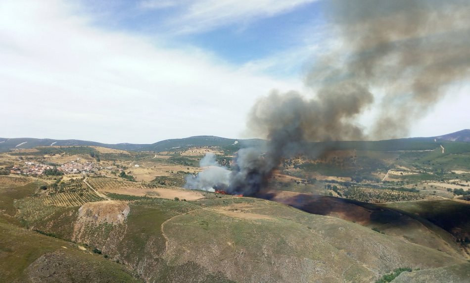 Foto 1 - El incendio de Serradilla del Llano, que calcinó casi 50 hectáreas, fue intencionado  