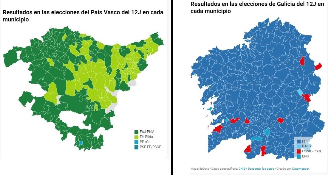 Foto 1 - El PNV aumenta su representación parlamentaria y el PP gana su cuarta mayoría absoluta consecutiva