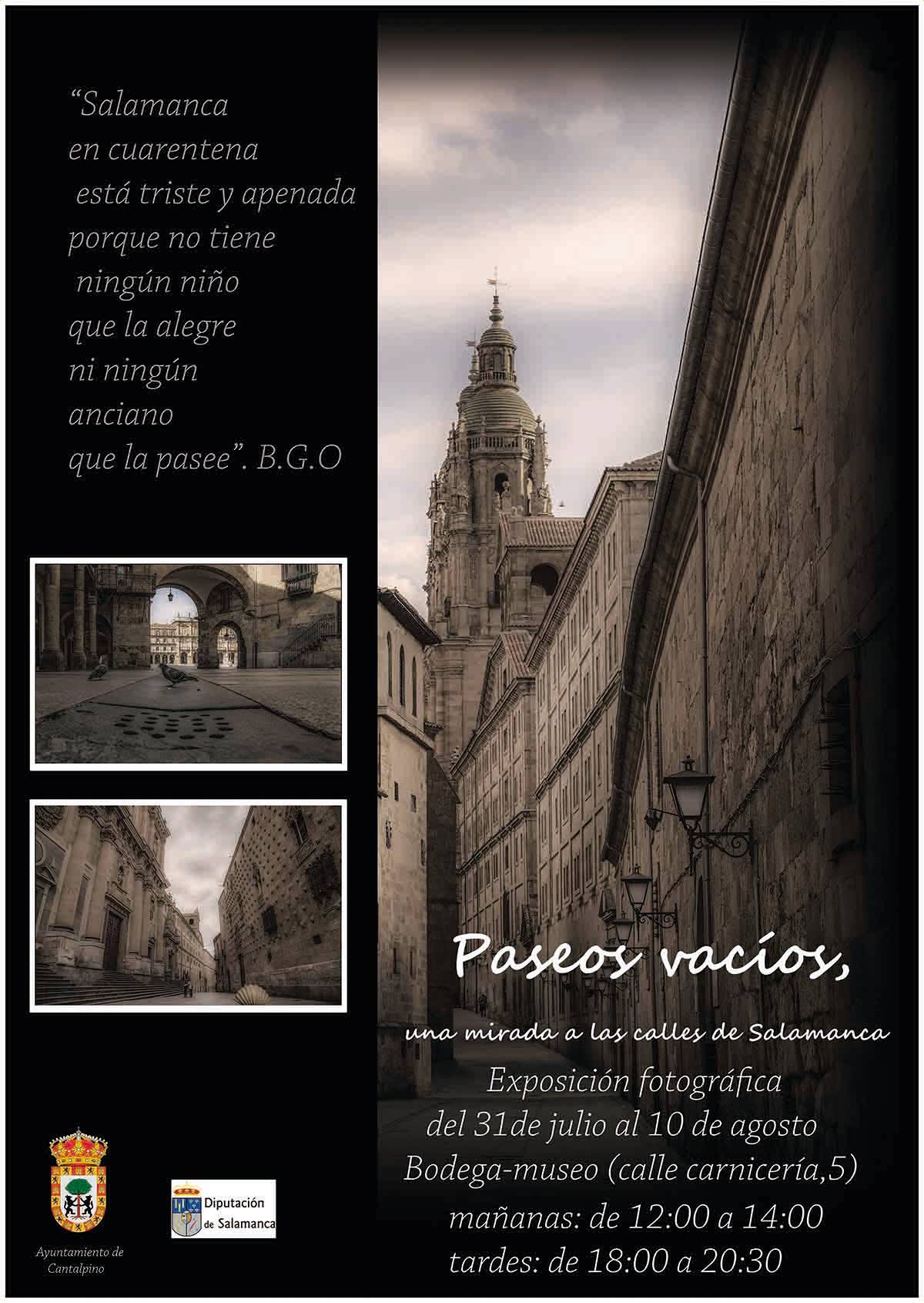 Martín Pinto muestra Paseos vacíos por una Salamanca en cuarentena a través de sus fotos