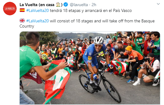 Foto 1 - Todo apunta a que el próximo martes se conocerá la nueva fecha de llegada de La Vuelta a...