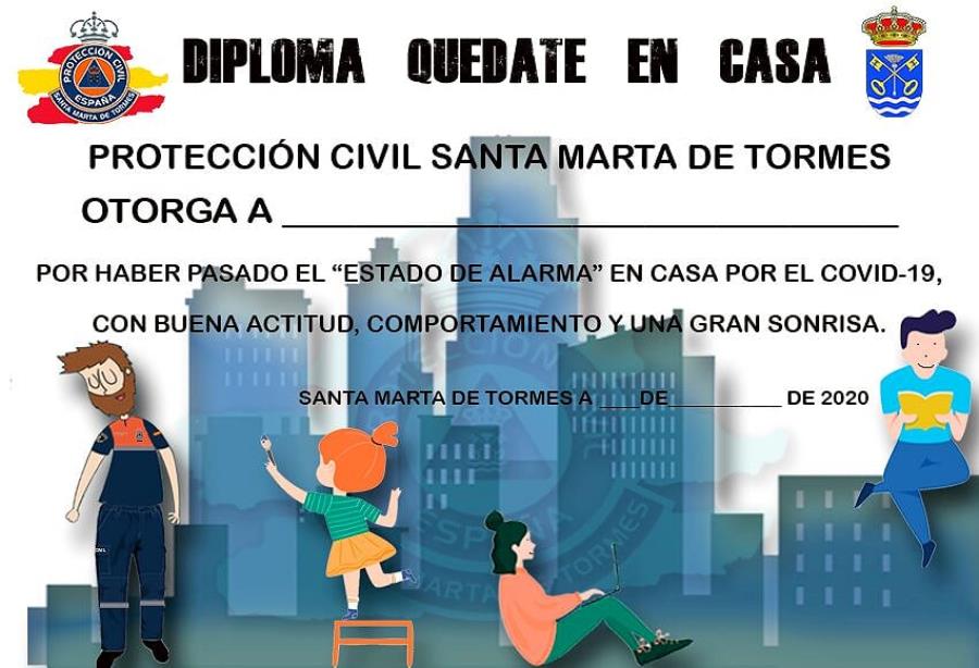 Santa Marta de Tormes entregará diplomas a los niños por cumplir la cuarentena