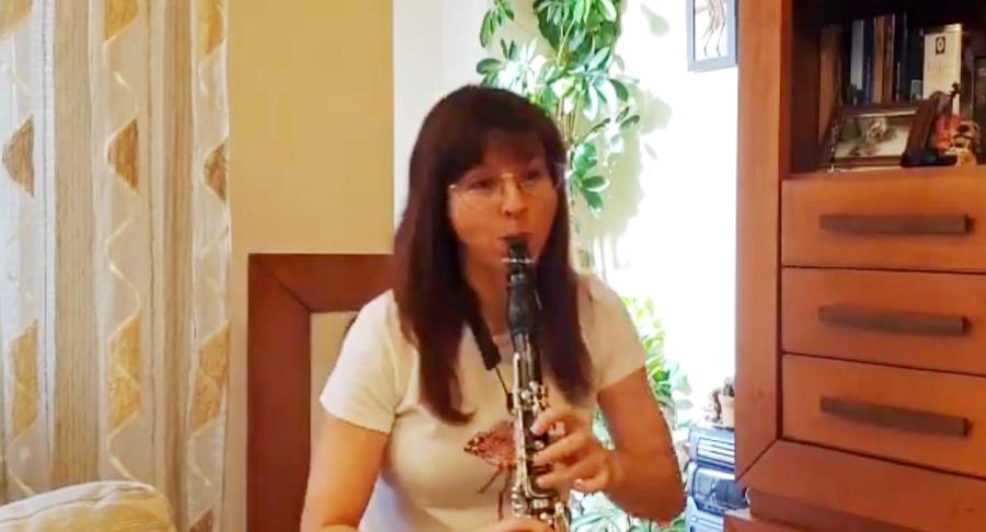 la profesora de clarinete de la Escuela Municipal de Música y Danza de Salamanca, Noemí Estévez