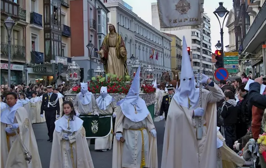 Procesión de Semana Santa en Valladolid