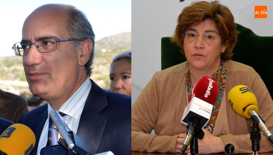 De. i. a d. Javier Iglesias, presidente de la Diputación de Salamanca y Elena Martín, alcaldesa de Béjar