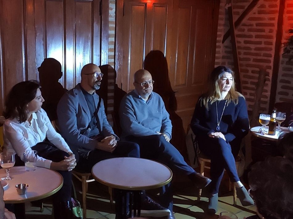 Francisco Igea, segundo por la derecha, en un encuentro con militantes de Cs en Salamanca - EUROPA PRESS