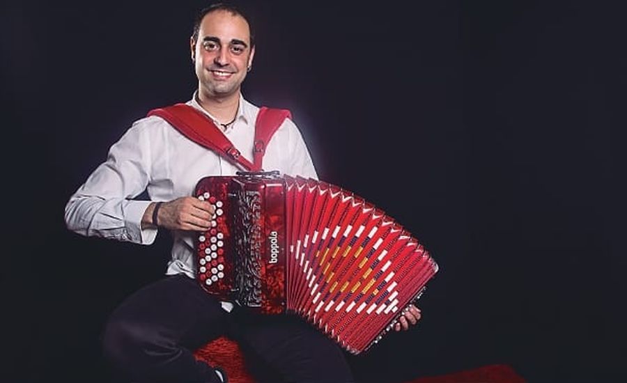 Raúl de Dios, acordeonista salmantino