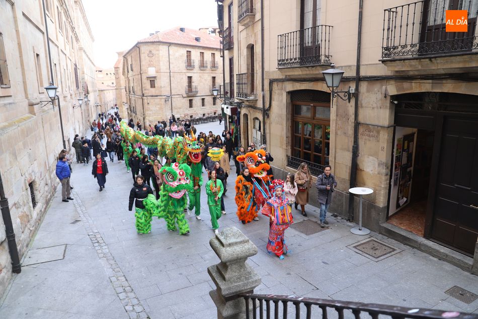Foto 2 - La cultura china invade Salamanca con un nuevo pasacalles lleno de color