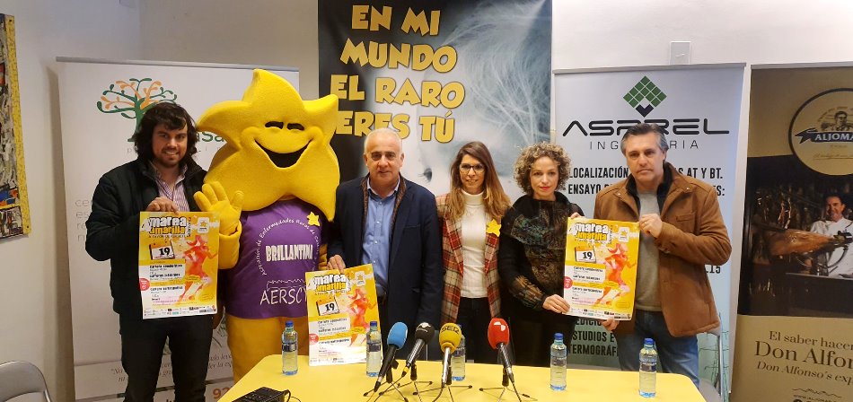 Presentación de la IV Marea Amarilla, con la presencia del diputado de Deportes, Jesús María Ortiz, en la sede Aerscyl