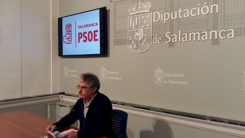 Fernando Rubio durante la rueda de prensa en la Diputación