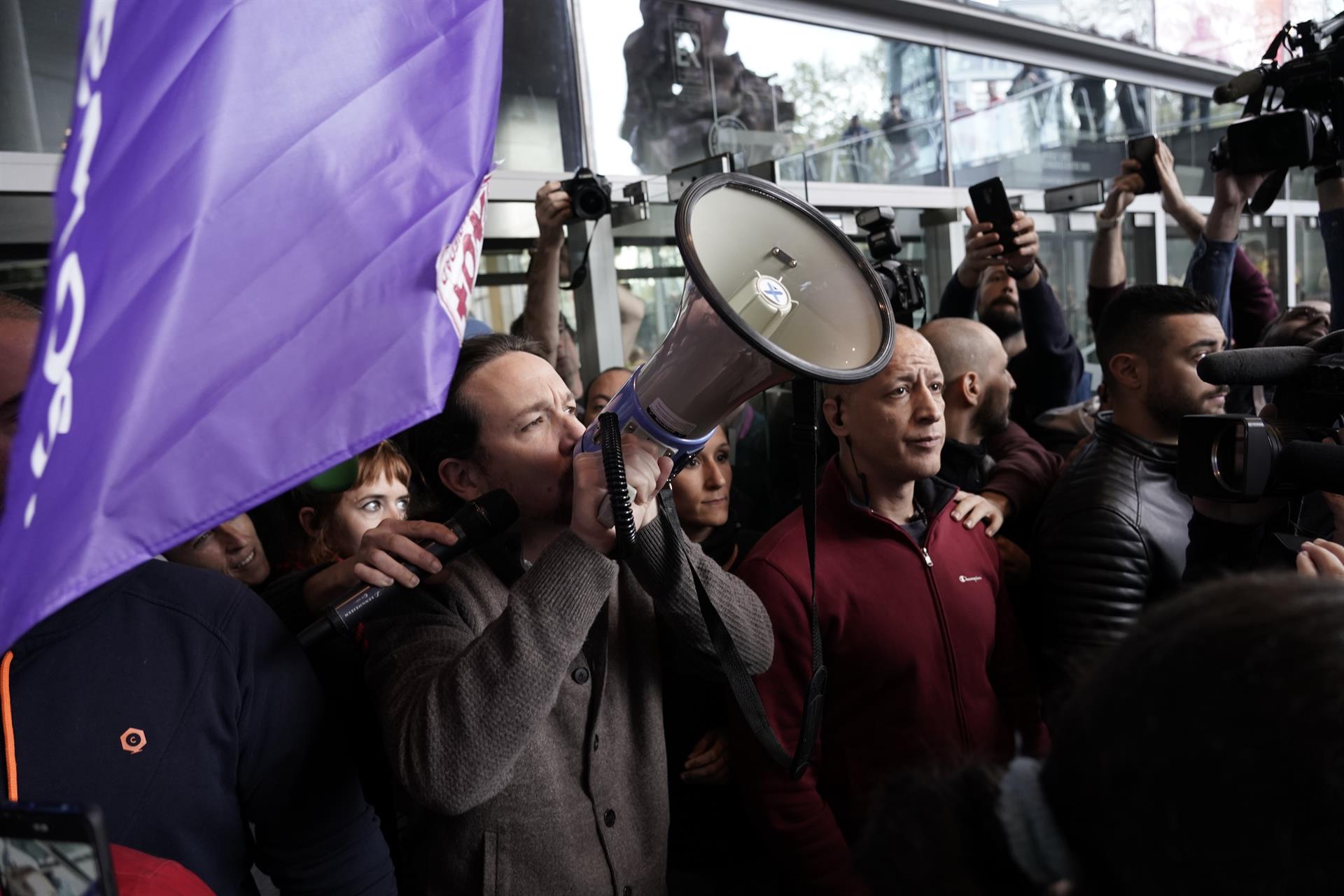 Pablo Iglesias durante un acto del partido / Europa Press