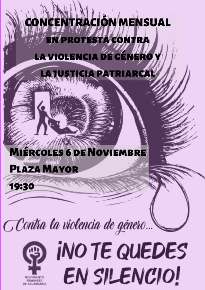 Foto 2 - El Movimiento Femimista de Salamanca convoca una concentración en protesta contra la violencia de...