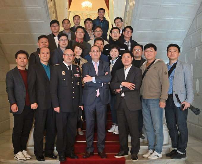 Visita de la delegación coreana al Ayuntamiento de Salamanca