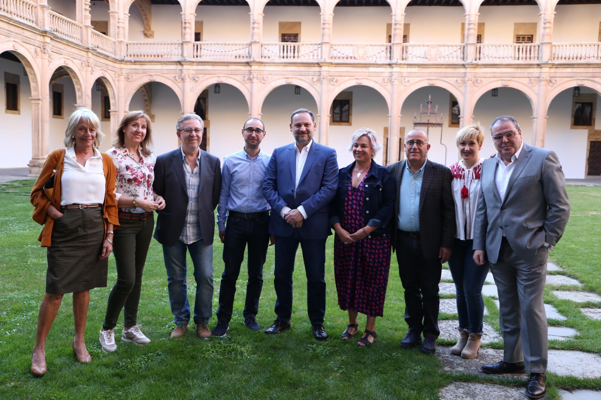Integrantes que conforman la lista del PSOE en Salamanca junto a Ábalos