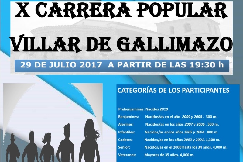 Foto 1 - Villar de Gallimazo organiza este próximo sábado la X Carrera Popular Urbana  