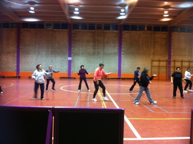 Imagen de las actividades de gimnasia del pasado curso en Ledesma