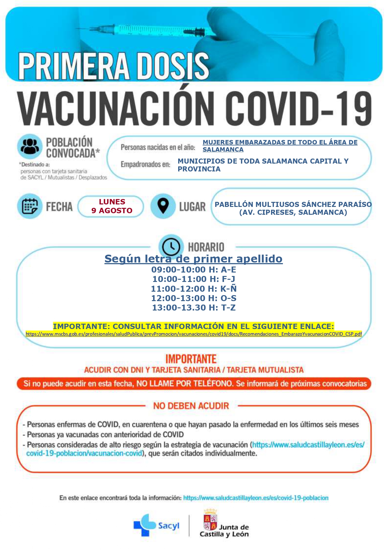 Foto 2 - Convocatoria para vacunar a las embarazadas de Salamanca y provincia el próximo lunes 9