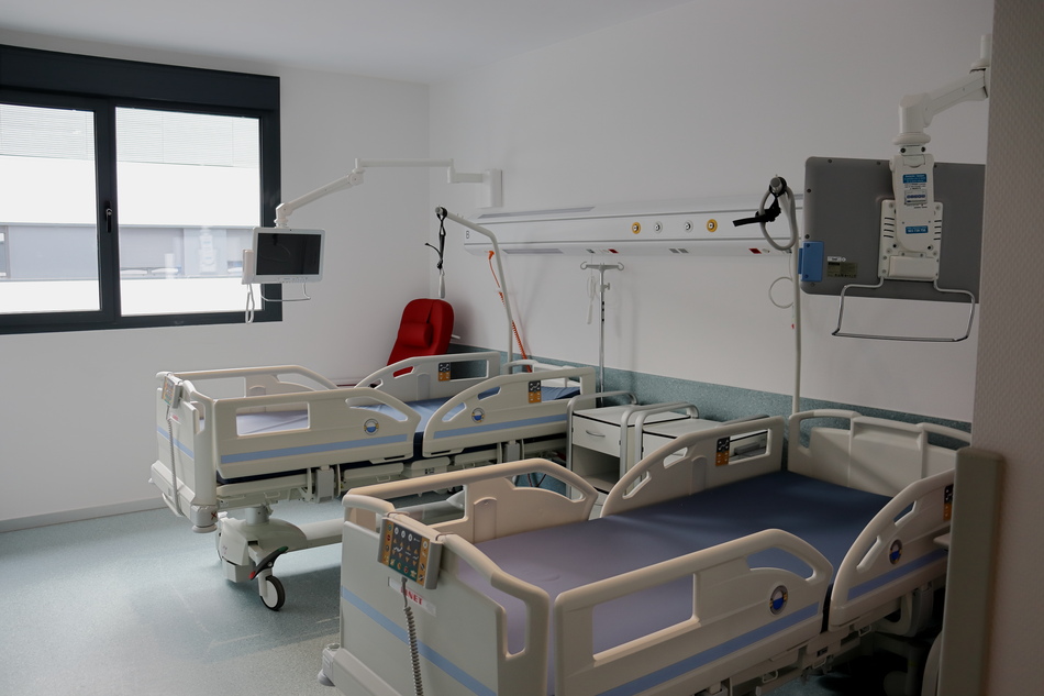 Habitación de planta de hospitalización del nuevo Hospital Universitario de Salamanca