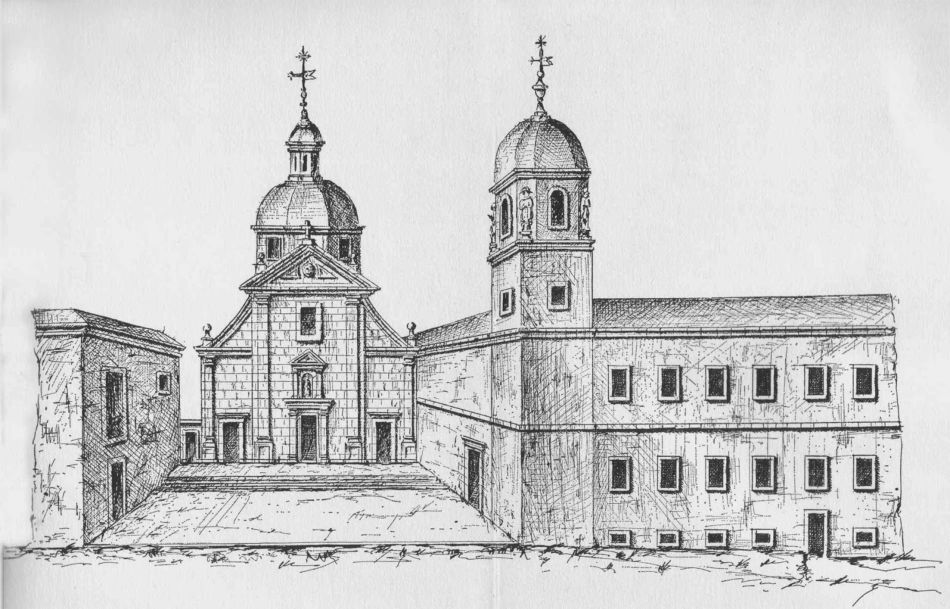 Una de las ilustraciones de De Vargas, el convento de Los Menores - Archivo