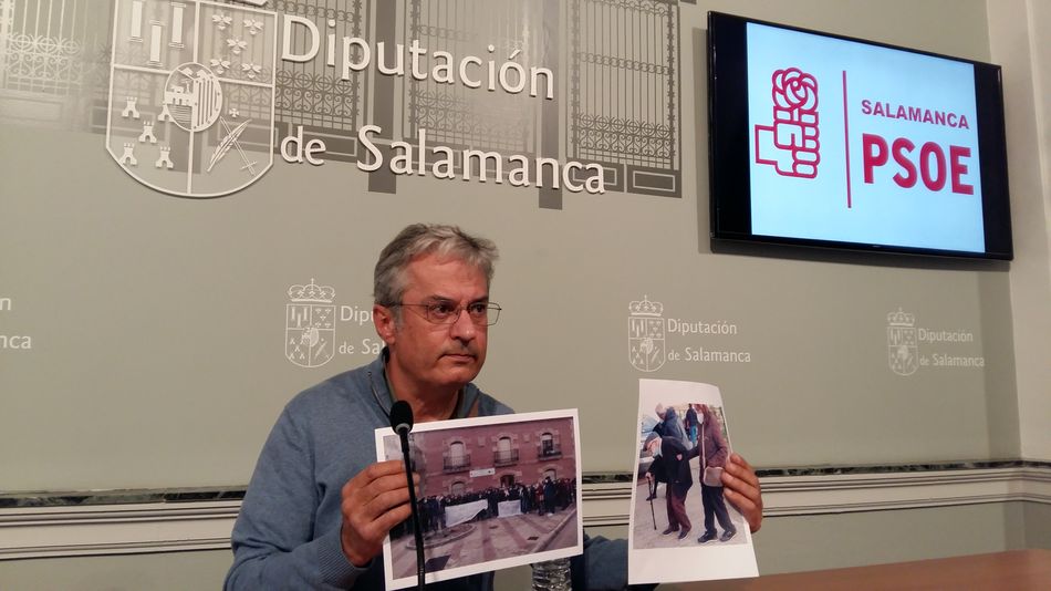Rueda de prensa del portavoz del Grupo Socialista en la Diputación, Fernando Rubio