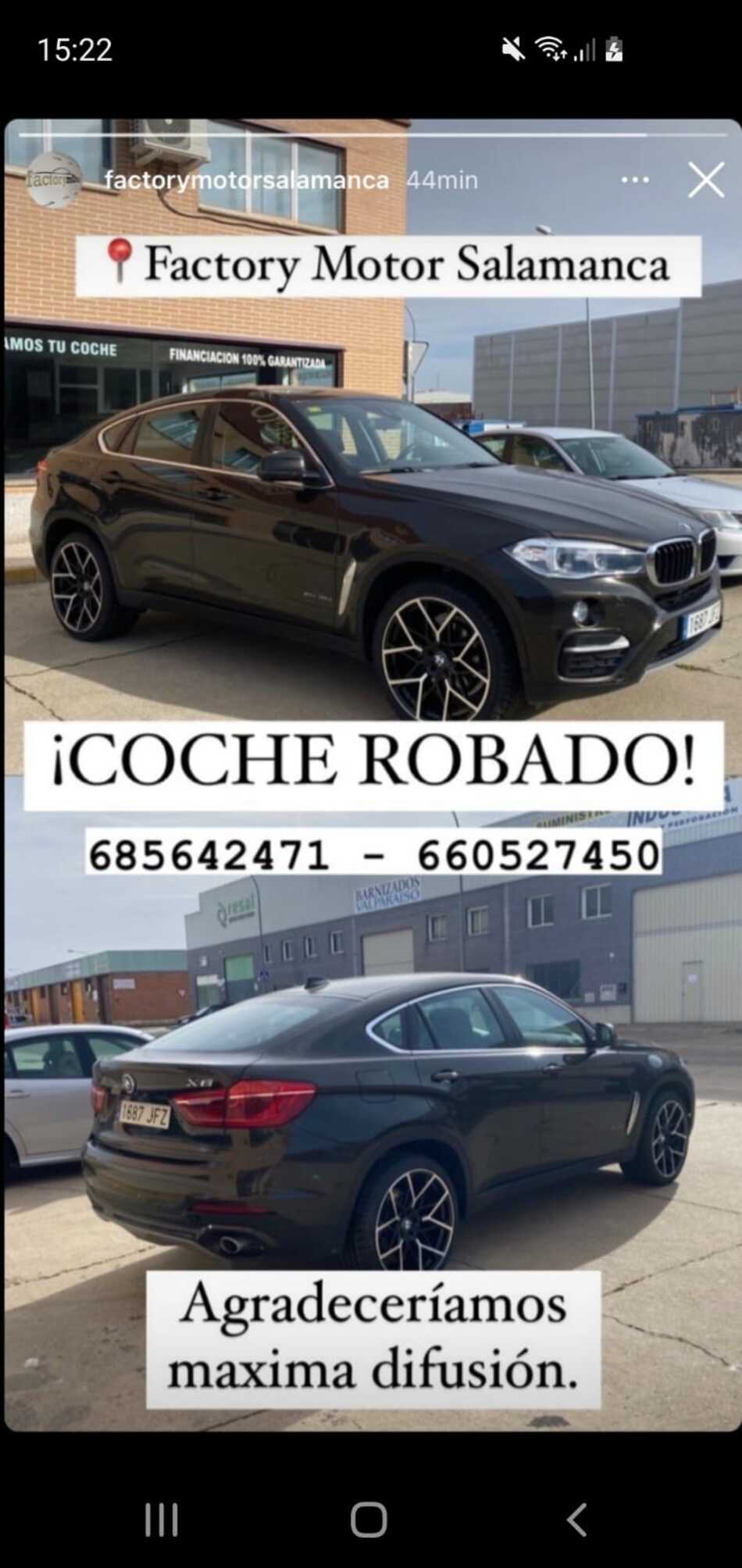 Foto 2 - Se busca coche robado en Salamanca, un turismo marca BMW X6 