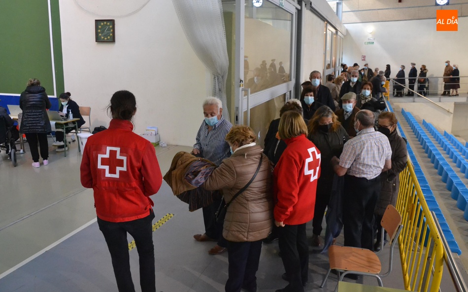 Foto de archivo de una de las vacunaciones de terceras dosis en Ciudad Rodrigo