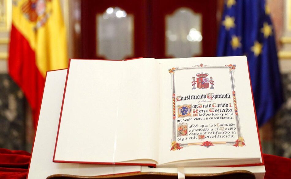 La Constitución Española, en el Congreso de los Diputados