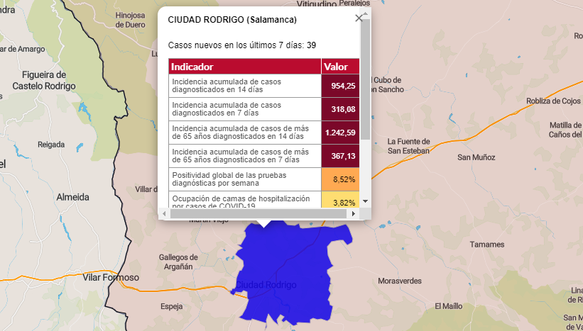 Foto 1 - Comienzan a ofrecerse datos numéricos detallados de todos los municipios de la comarca