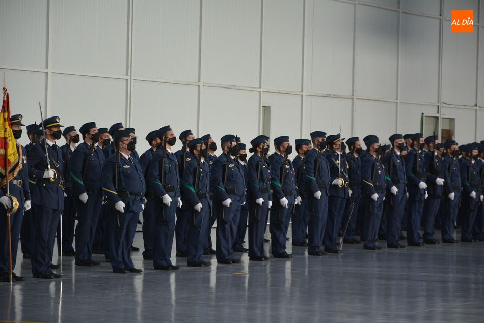 Militares en un acto reciente de la base aérea de Matacán. Foto de archivo