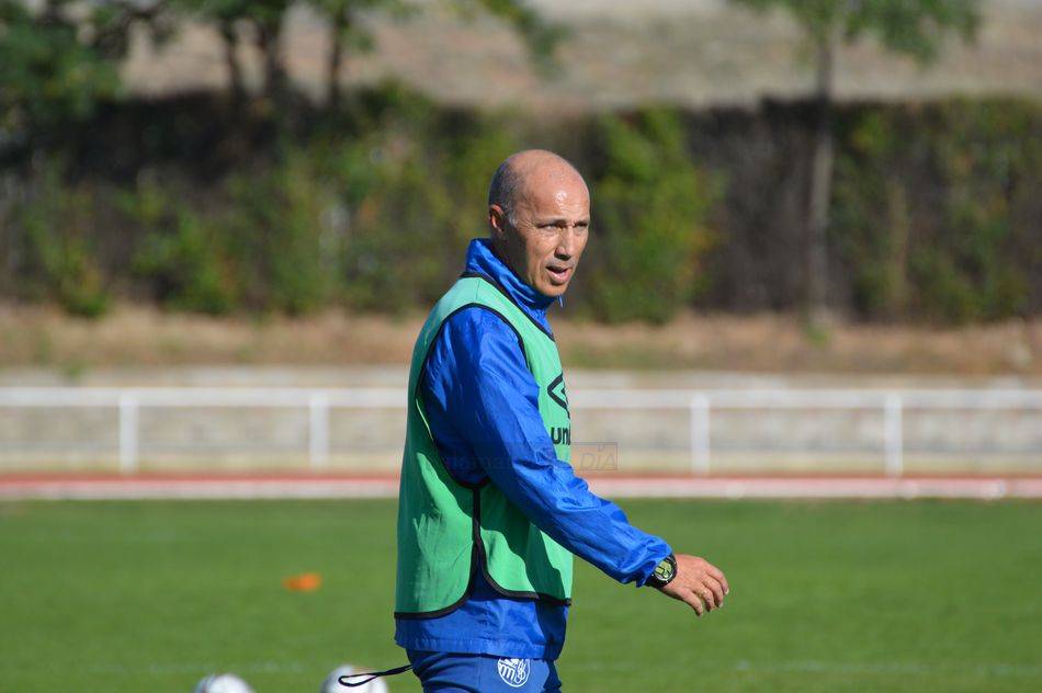 Calderón, durante un entrenamiento / Carlos Cuervo