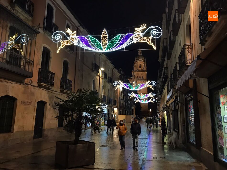 Foto de la iluminación navideña de este año en Salamanca