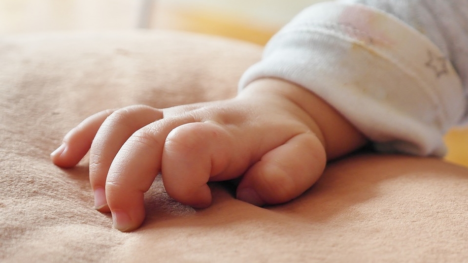 Imagen de la mano de un bebé.