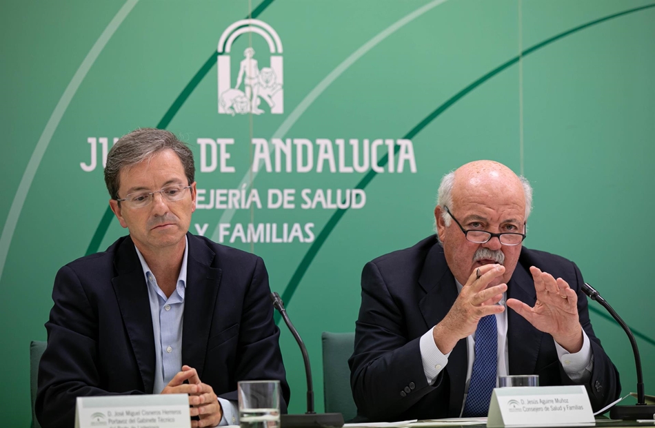 Responsables de Sanidad de la Junta de Andalucía. Foto: EP