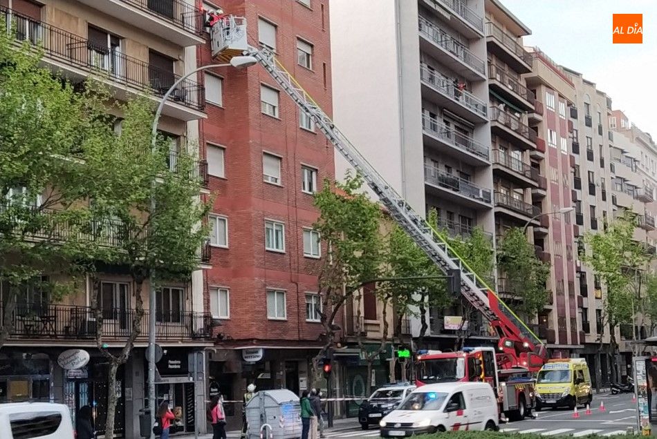 Intervención de los Bomberos en este rescate en Torres Villarroel