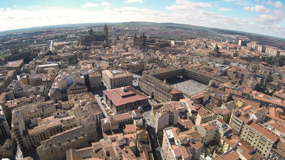 Vista aérea del centro de Salamanca