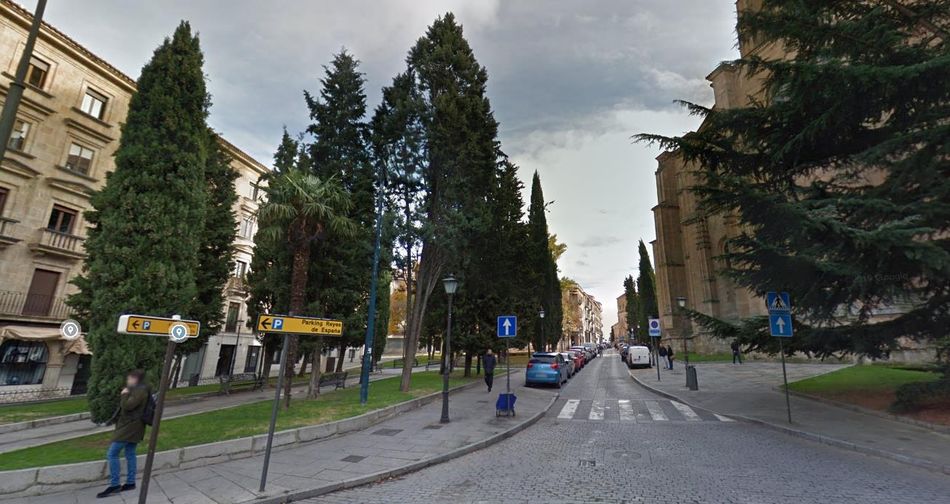 El inmueble de la fallecida está situado en la calle del Rosario de Salamanca. Foto Google Maps