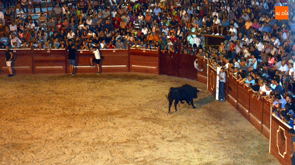 Los aficionados disfrutaron capeando a los astados en una abarrotada plaza de toros / E. Corredera