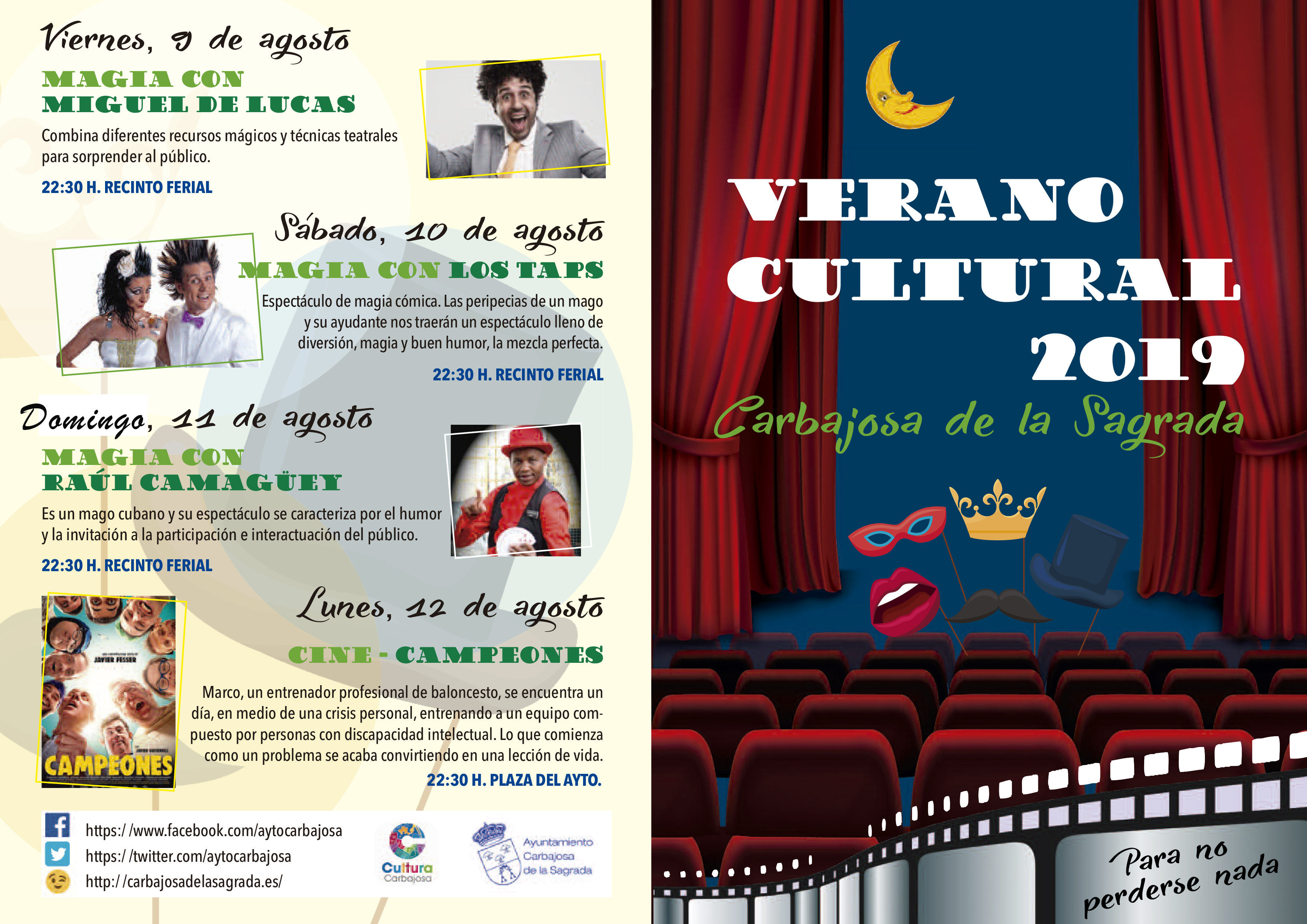 Foto 2 - Teatro, humor, espectáculos circenses, cine, música y mucha magia en el Verano Cultural que se...