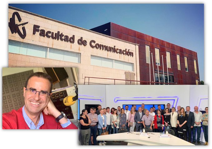Luis Miguel Pedrero abandona la Facultad de Comunicación de la UPSA / Twitter
