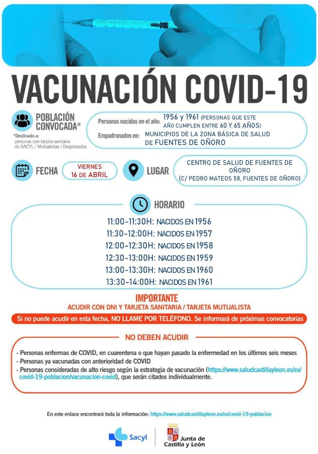 Foto 2 - La vacunación masiva continúa en La Alberca, Peñaranda, Fuentes de Oñoro, Tamames y Vitigudino