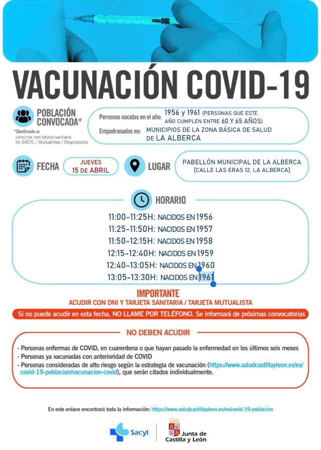 Foto 5 - La vacunación masiva continúa en La Alberca, Peñaranda, Fuentes de Oñoro, Tamames y Vitigudino