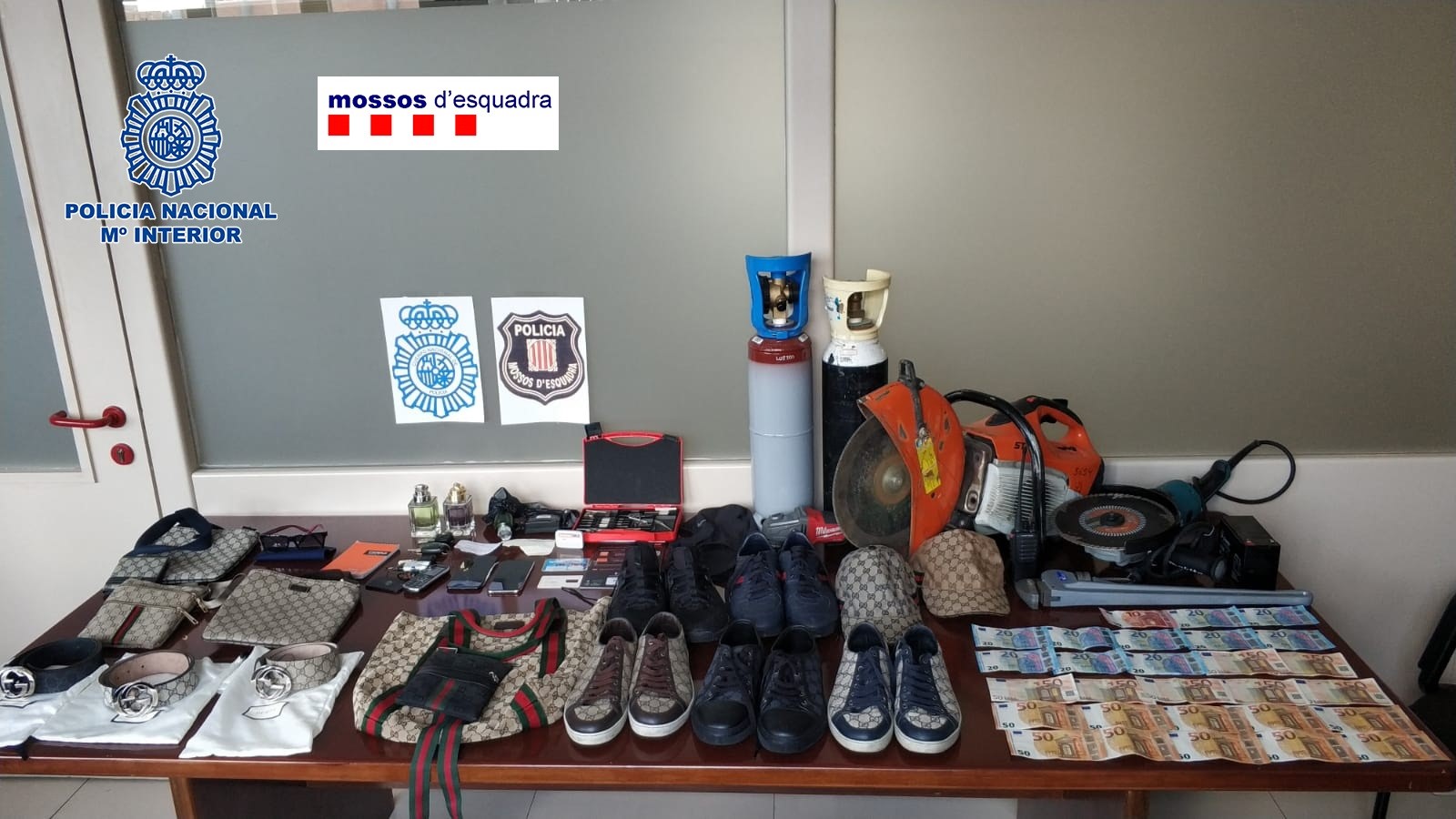 Materiales utilizados por los ladrones en sus robos / Europa Press