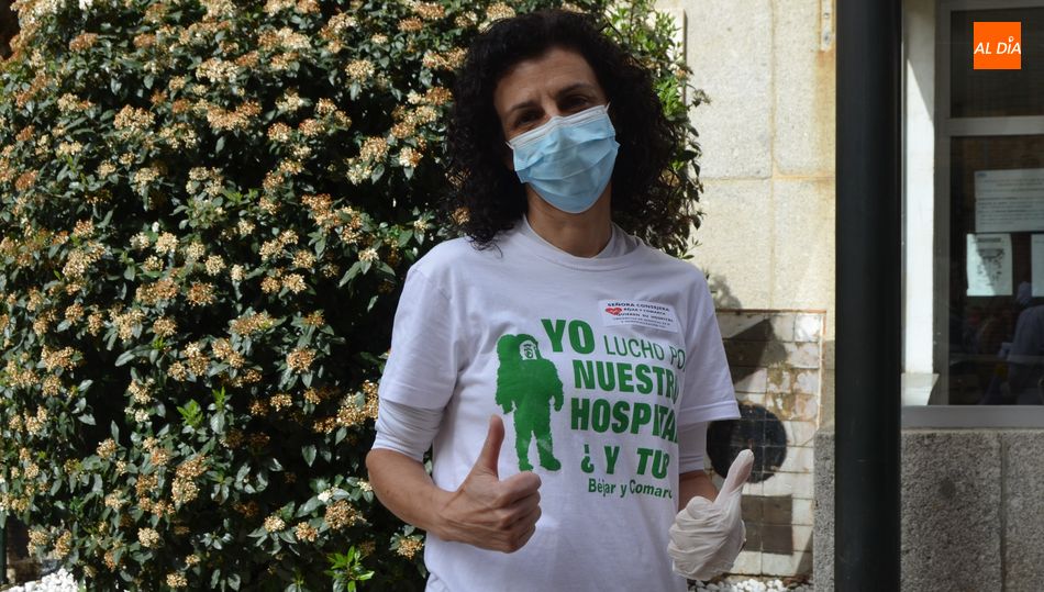 Marisa Díaz, portavoz de la Plataforma para la Defensa del Hospital de Béjar y la Sanidad Pública
