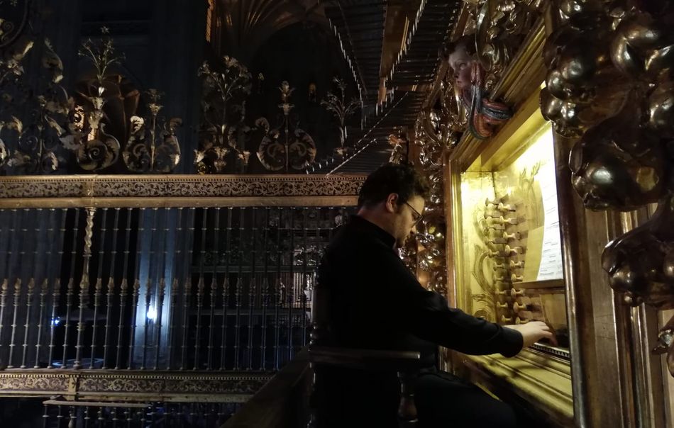 El organista salmantino Jorge García Martín