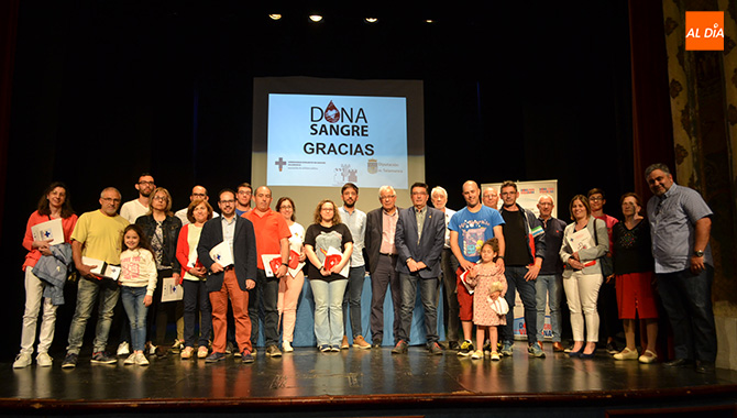 El Teatro Calderón acogía un año más la entrega de medallas a los donantes de Peñaranda