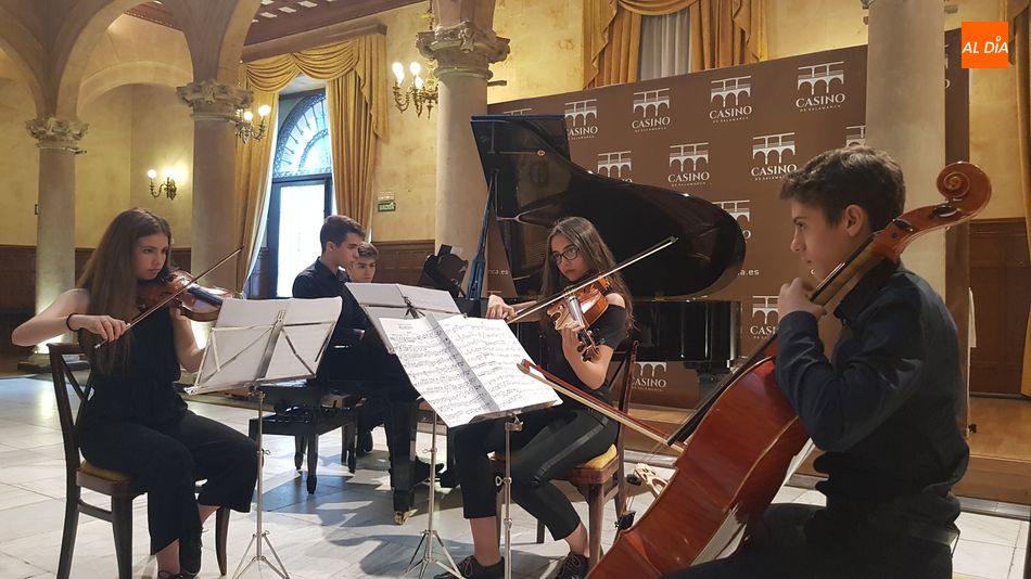 El Cuarteto Quattro, integrado por alumnos del Conservatorio Profesional de Música